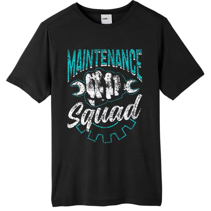 Maintenance Squad Technician Worker Maintenance Man ChromaSoft Performance T-Shirt