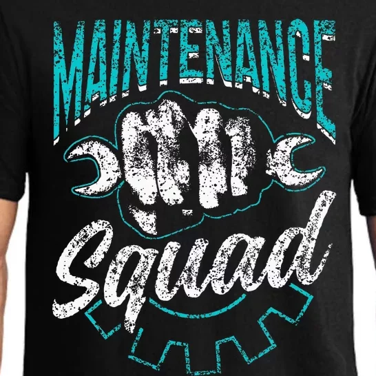 Maintenance Squad Technician Worker Maintenance Man Pajama Set