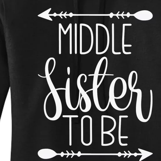 Middle Sister To Be Women's Pullover Hoodie