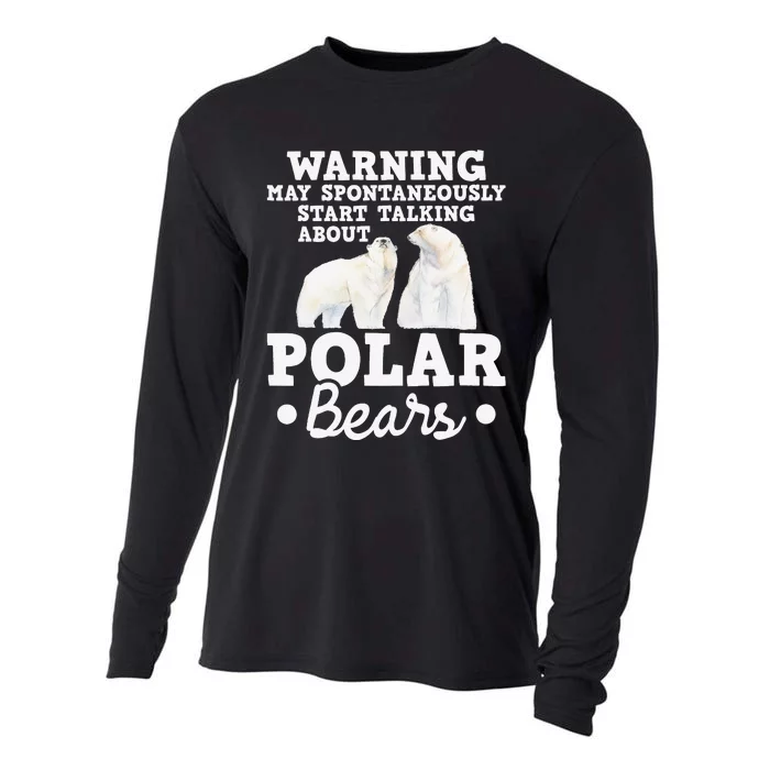 May Start Talking About Polar Bears Zoo Animal Lover Cooling Performance Long Sleeve Crew