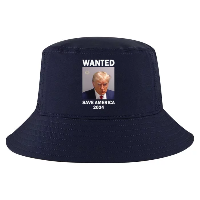 Mug Shot Trump Wanted Save America 2024 Cool Comfort Performance Bucket Hat