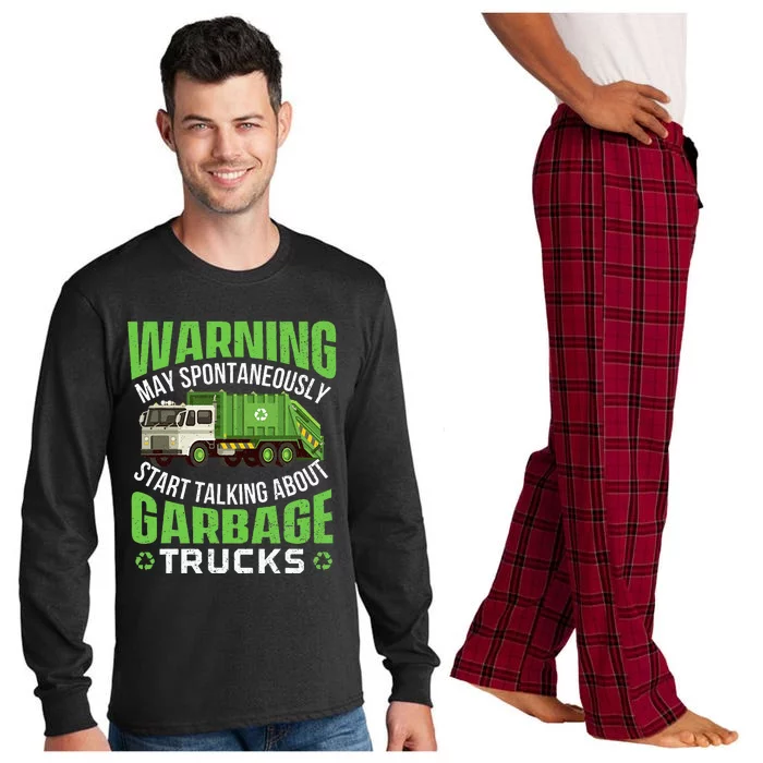 May Start Talking About Garbage Trucks Long Sleeve Pajama Set