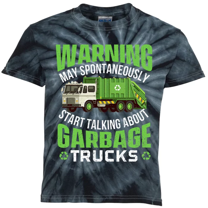 May Start Talking About Garbage Trucks Kids Tie-Dye T-Shirt