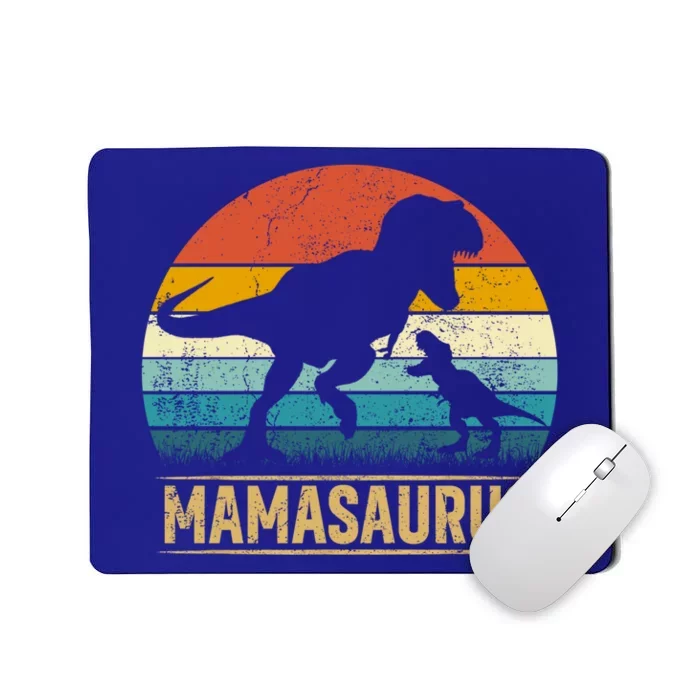 Mama Saurus T Rex Dinosaur Mamasaurus Funny MotherS Day Funny Gift Mousepad