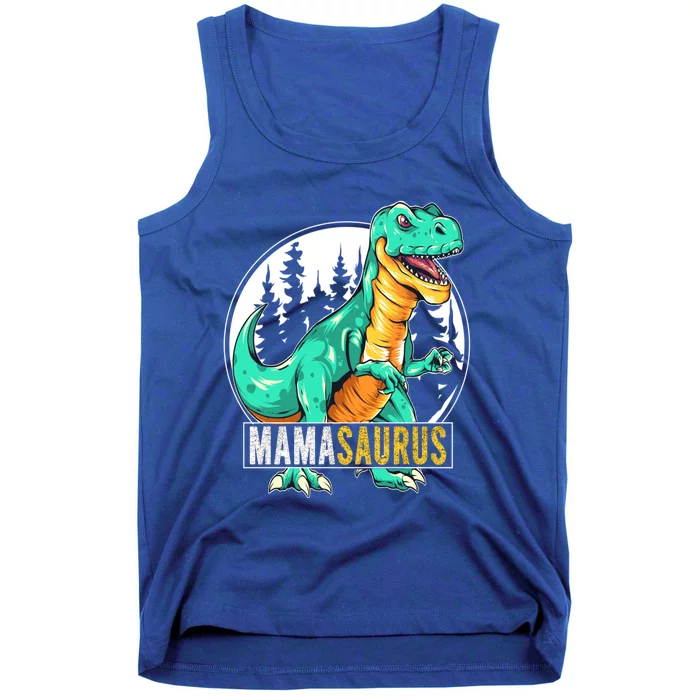 Mama Saurus T Rex Mothers Day Family Matching Gift Tank Top