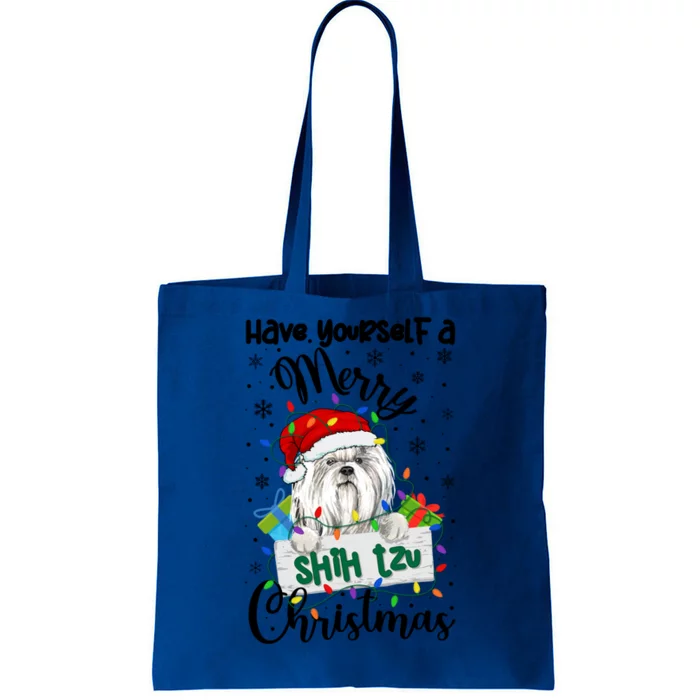 Merry Shih Tzu Christmas Shih Tzu Xmas Party Gift Tote Bag