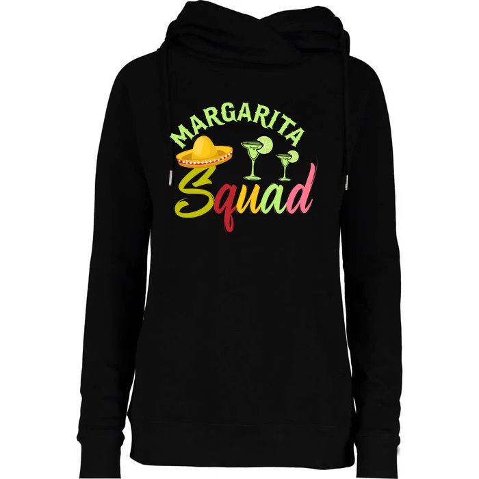 Margarita Squad T Womens Funnel Neck Pullover Hood