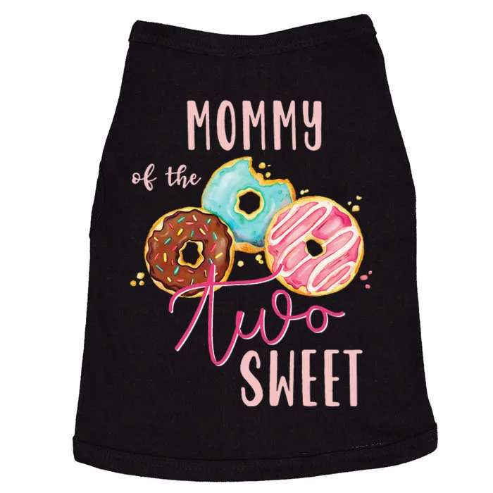 Mommy Sweet Two Donut Birthday Party Theme Doggie Tank