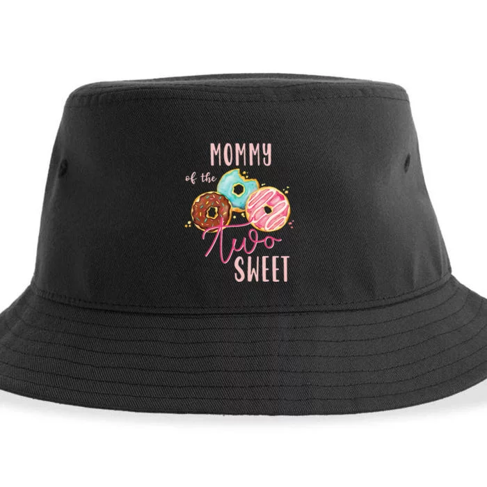 Mommy Sweet Two Donut Birthday Party Theme Sustainable Bucket Hat