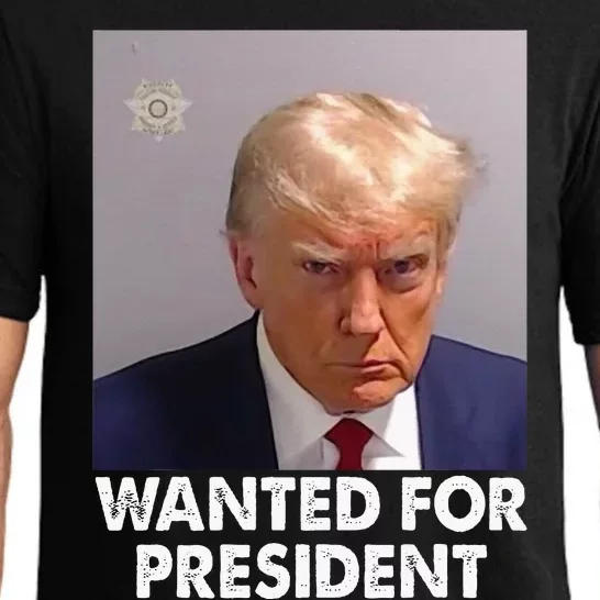 Mug Shot Trump Wanted For President Pajama Set