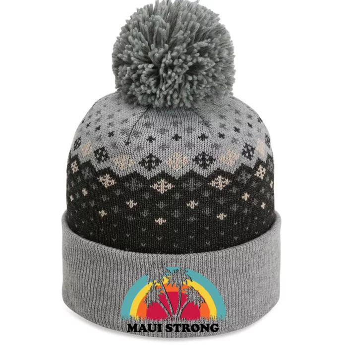 Maui Strong Tropical Hawaii Wildfire The Baniff Cuffed Pom Beanie