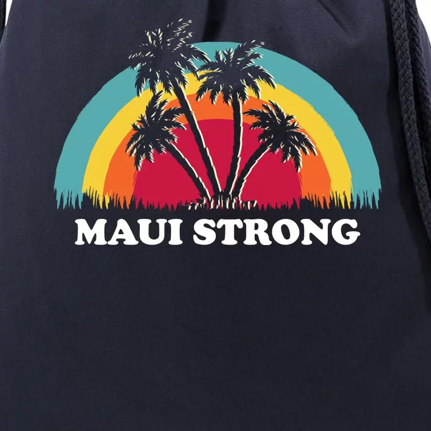 Maui Strong Tropical Hawaii Wildfire Drawstring Bag