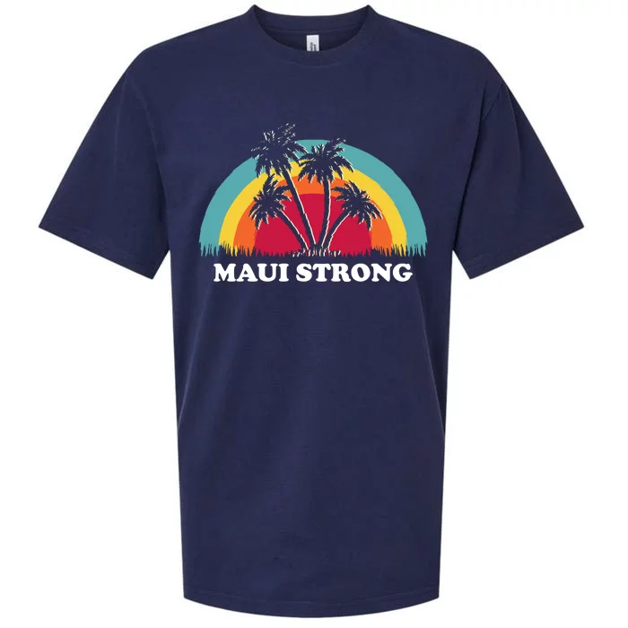 Maui Strong Tropical Hawaii Wildfire Sueded Cloud Jersey T-Shirt