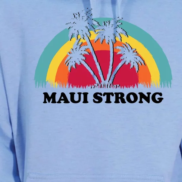 Maui Strong Tropical Hawaii Wildfire Unisex Surf Hoodie