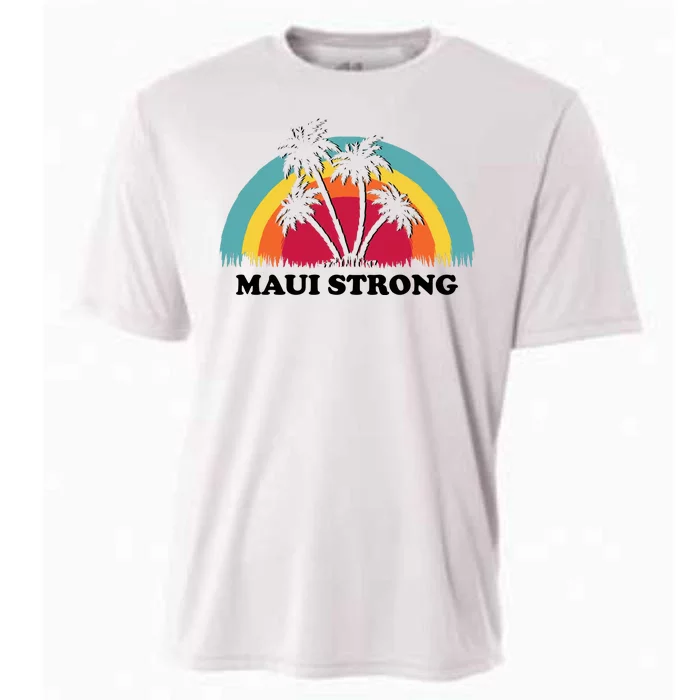 Maui Strong Tropical Hawaii Wildfire Cooling Performance Crew T-Shirt