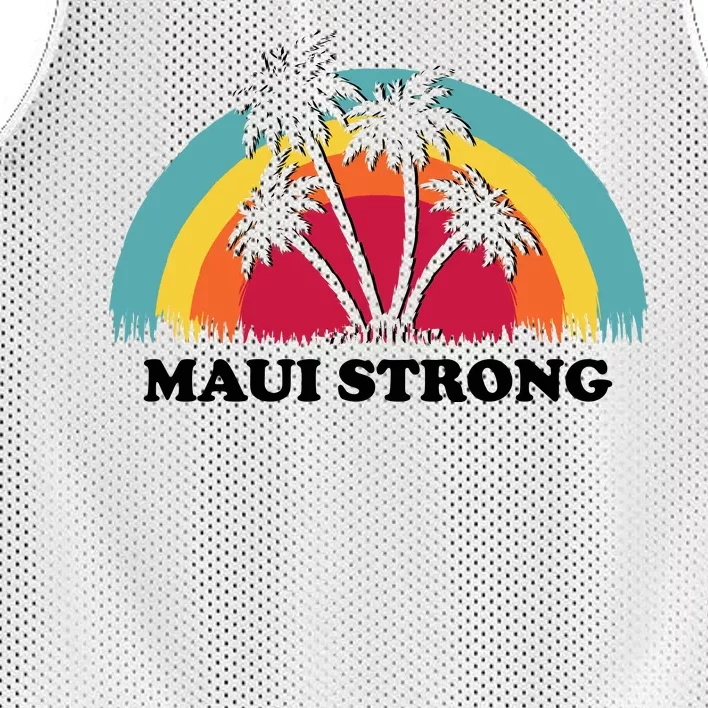 Maui Strong Tropical Hawaii Wildfire Mesh Reversible Basketball Jersey Tank