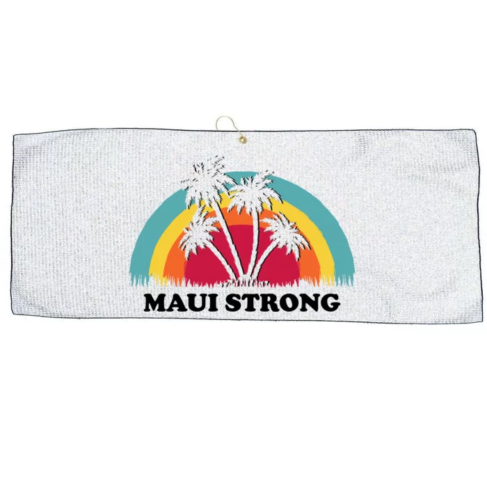 Maui Strong Tropical Hawaii Wildfire Large Microfiber Waffle Golf Towel