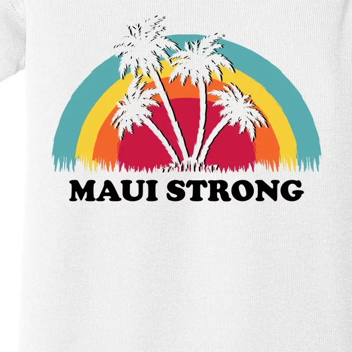 Maui Strong Tropical Hawaii Wildfire Baby Bodysuit