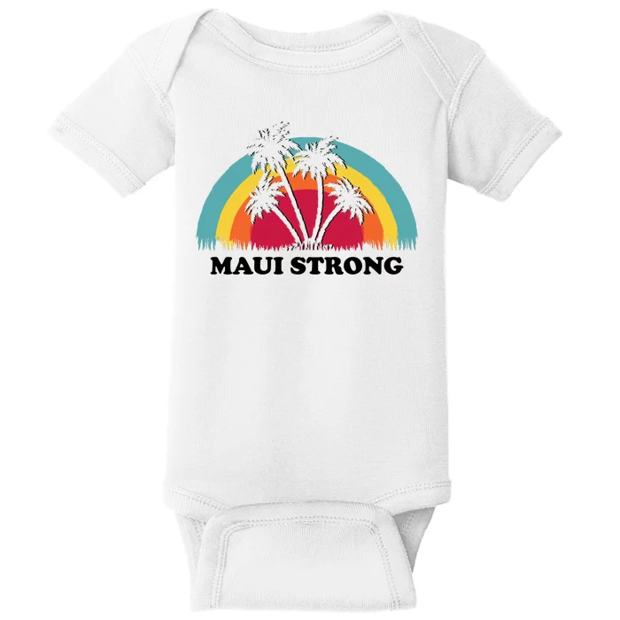 Maui Strong Tropical Hawaii Wildfire Baby Bodysuit