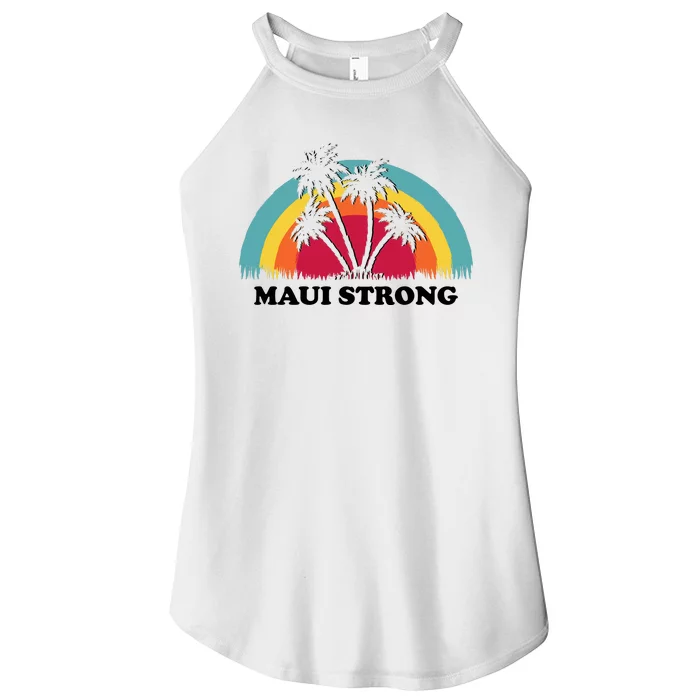 Maui Strong Tropical Hawaii Wildfire Women’s Perfect Tri Rocker Tank