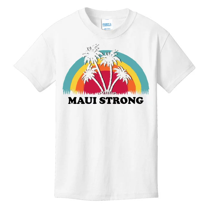 Maui Strong Tropical Hawaii Wildfire Kids T-Shirt