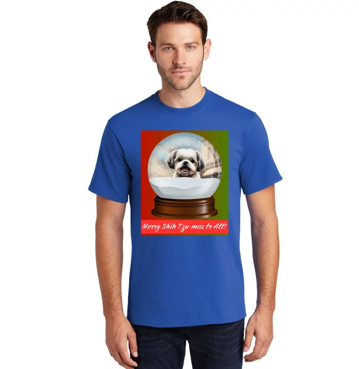 Merry Shih TzuMas To All! Gift Tall T-Shirt