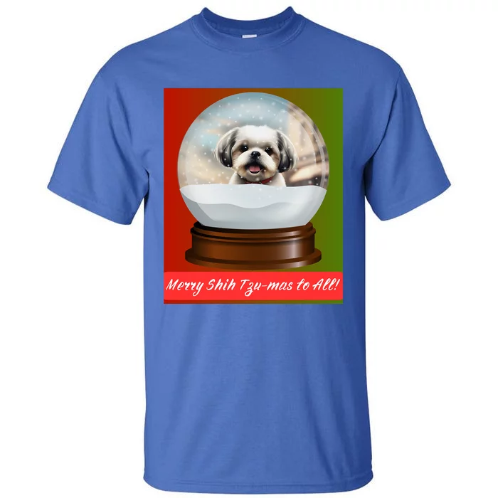 Merry Shih TzuMas To All! Gift Tall T-Shirt