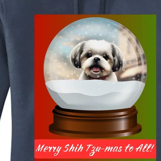 Merry Shih TzuMas To All! Gift Women's Pullover Hoodie