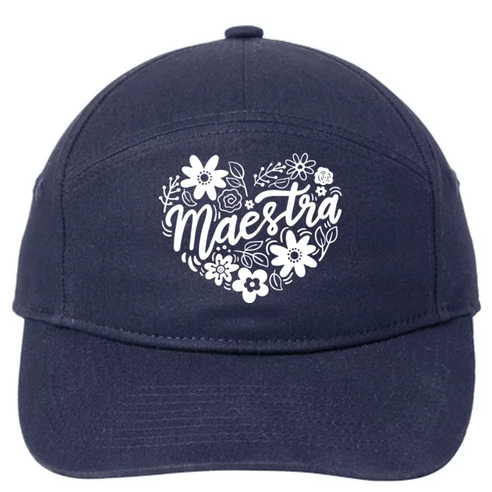 Maestra Spanish Teacher 7-Panel Snapback Hat