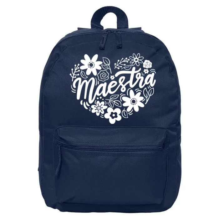 Maestra Spanish Teacher 16 in Basic Backpack