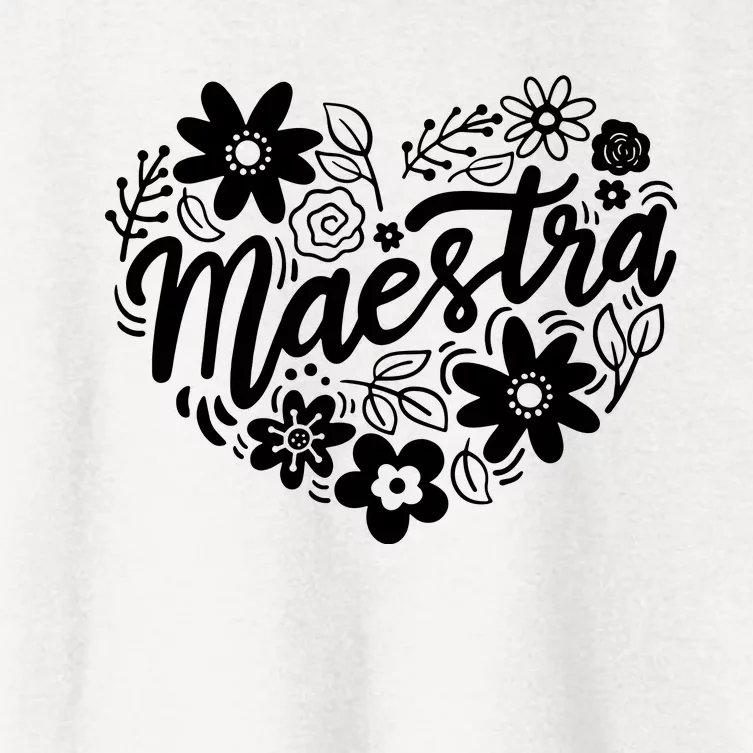 Maestra Spanish Teacher Women's Crop Top Tee