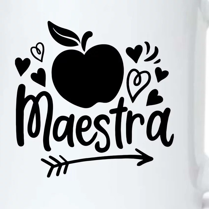 Maestra Spanish Teacher Black Color Changing Mug