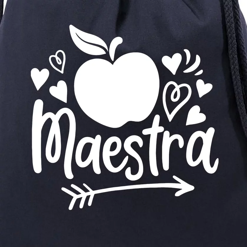 Maestra Spanish Teacher Drawstring Bag