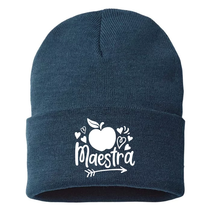 Maestra Spanish Teacher Sustainable Knit Beanie