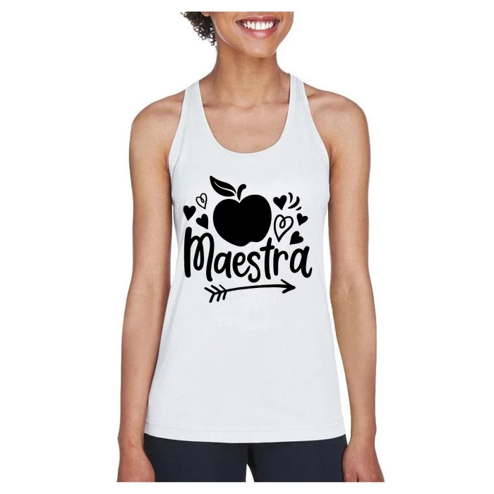 Maestra Spanish Teacher Women's Racerback Tank