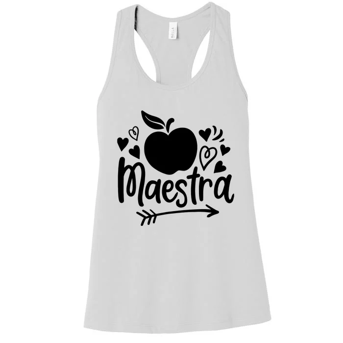 Maestra Spanish Teacher Women's Racerback Tank