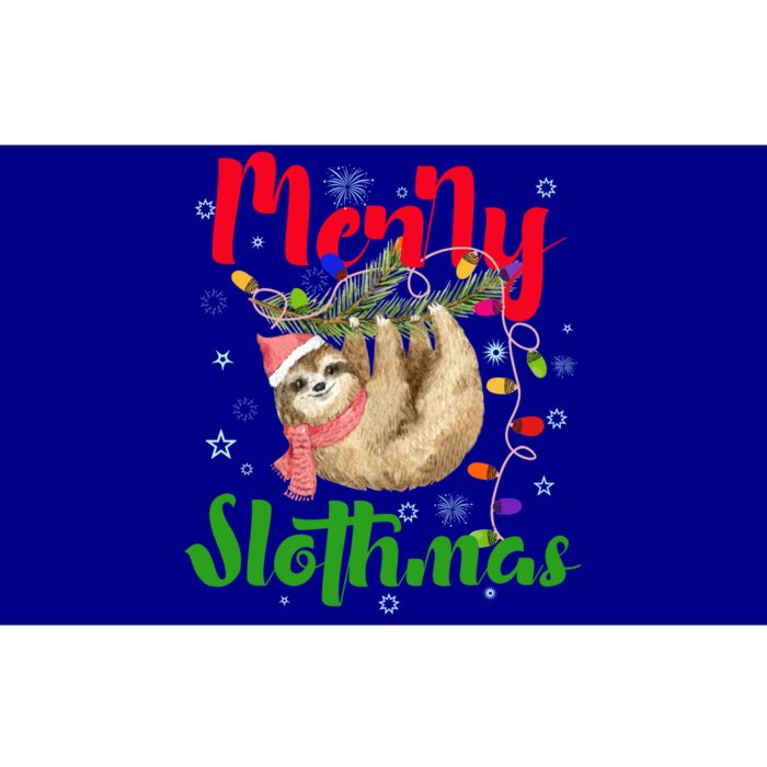 Merry Slothmas Ugly Christmas Pajama For Sloth Lovers Meaningful Gift Bumper Sticker