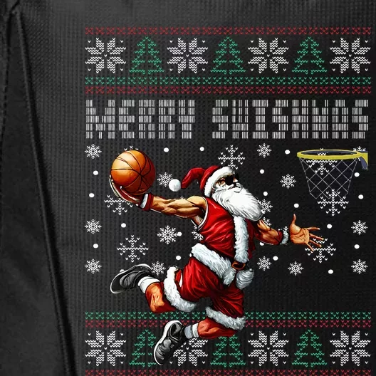 Merry Swishmas Ugly Christmas Basketball Christmas City Backpack