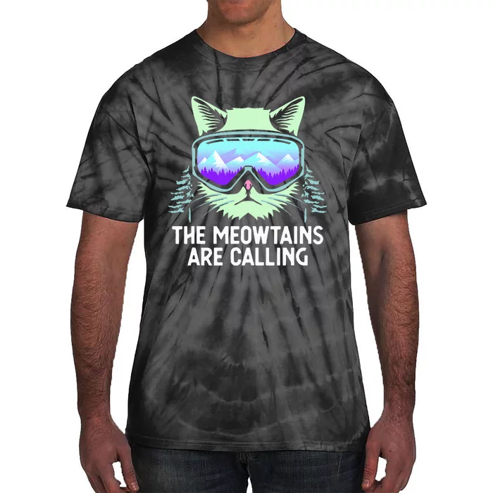 Mountain Skier's Ultimate Snowboard Tie-Dye T-Shirt