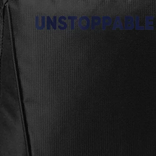 Motivational Saying Unstoppable City Backpack