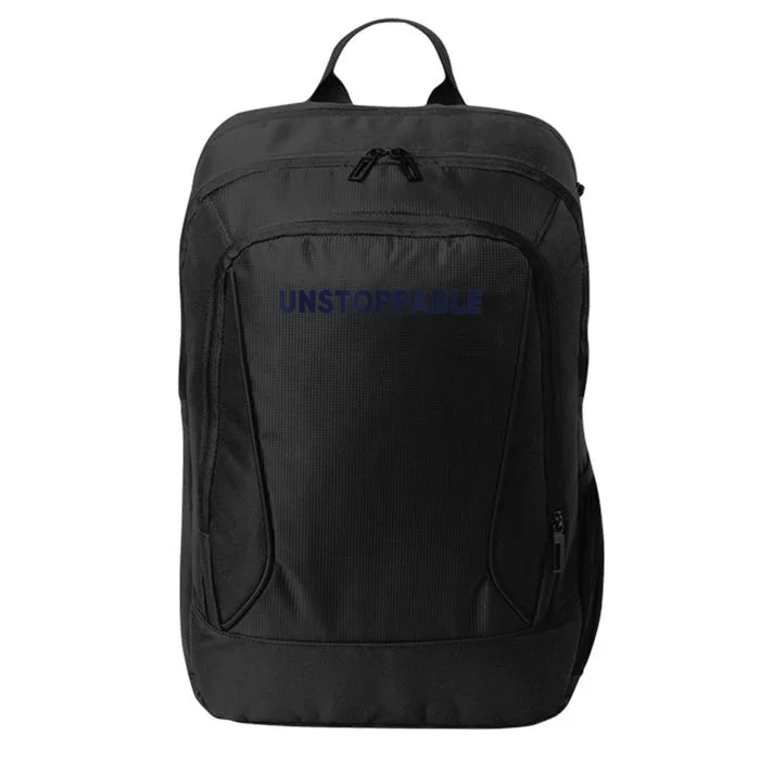 Motivational Saying Unstoppable City Backpack