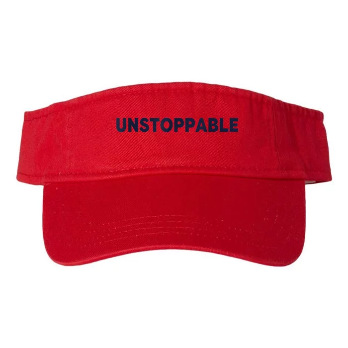 Motivational Saying Unstoppable Valucap Bio-Washed Visor