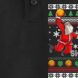 Merry Swishmas Ugly Christmas Basketball Christmas Dry Zone Grid Performance Polo