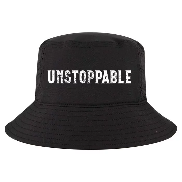 Motivational Saying Unstoppable Cool Comfort Performance Bucket Hat