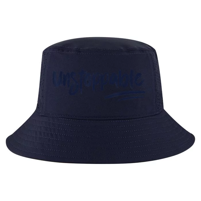 Motivational Saying Unstoppable Cool Comfort Performance Bucket Hat