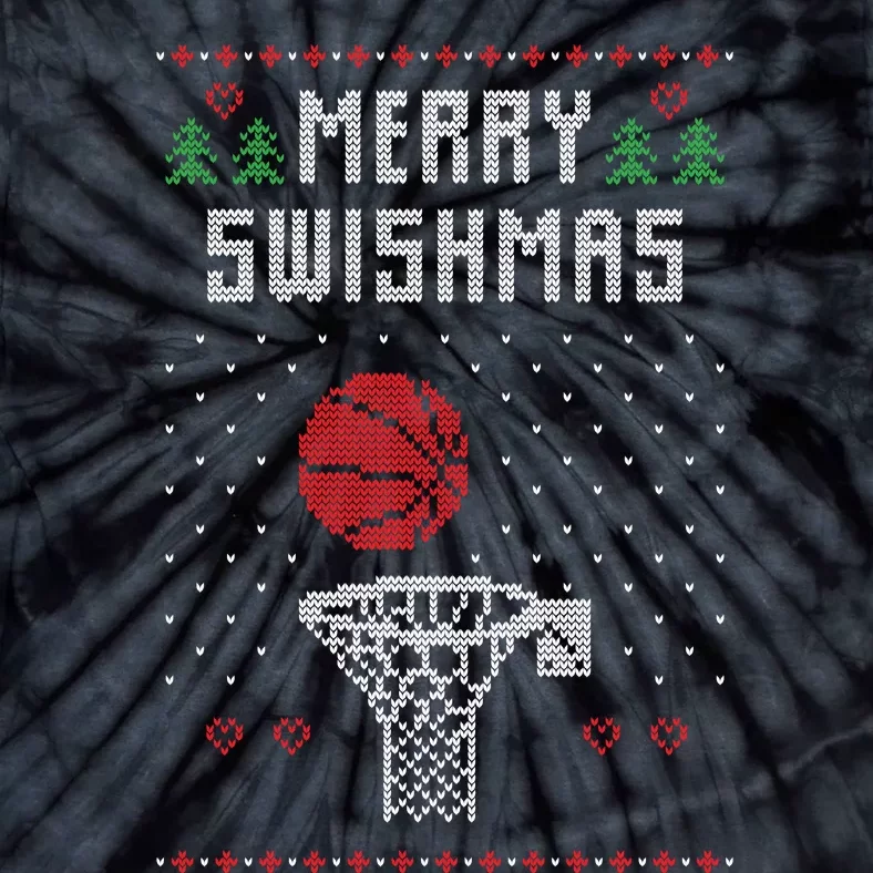 Merry Swishmas Ugly Christmas Tie-Dye T-Shirt