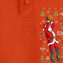 Merry Swishmas Ugly Christmas Basketball Christmas Dry Zone Grid Performance Polo