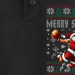 Merry Swishmas Ugly Christmas Basketball Christmas Dry Zone Grid Performance Polo