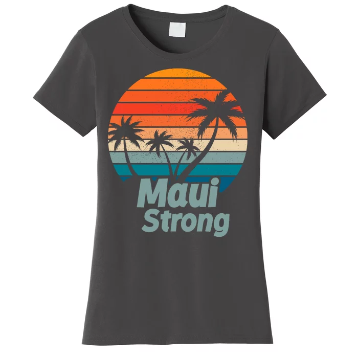 Maui Strong Vintage Sunset Wildfire Women's T-Shirt