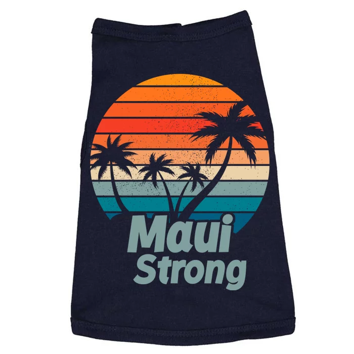 Maui Strong Vintage Sunset Wildfire Doggie Tank